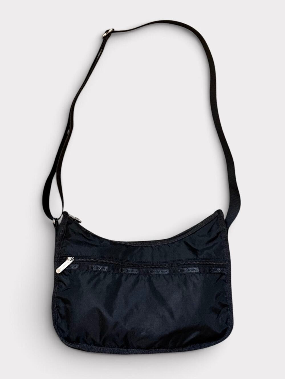 LeSportsac Classic Hobo 7520 Black Nylon Crossbody Shoulder Bag